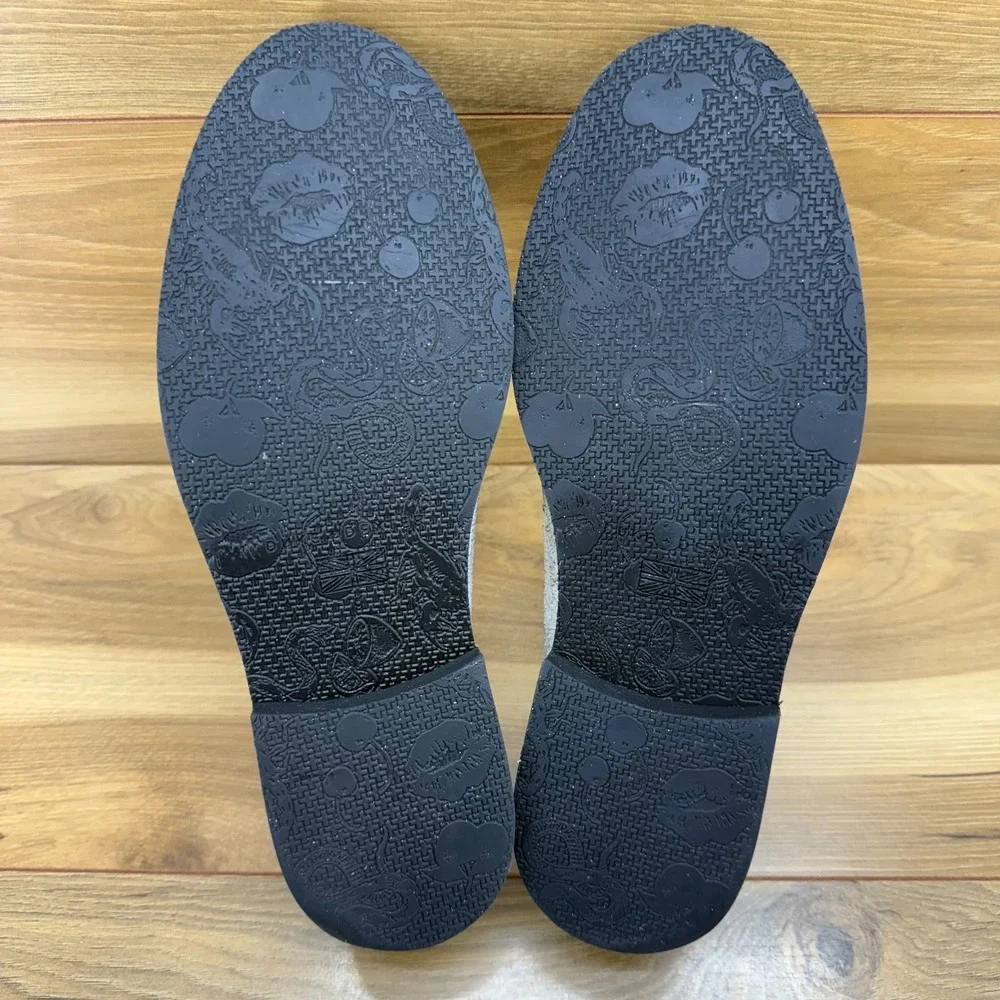 Duke Dexter Penny Loafers UK 9 US 10 Crackled Distressed‎ Suede Made Different
